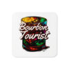 BourbonTouristWhiteBackgroundCork-back coaster