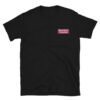 Bourbon Tourist Embroidered Pink White Emblem Short-Sleeve Unisex T-Shirt